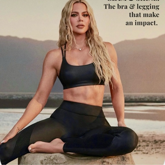 Fabletics Pants - ✨FABLETICS✨ NWT Khloe Black Shine Motion365+ Contour High Waist Leggings Medium